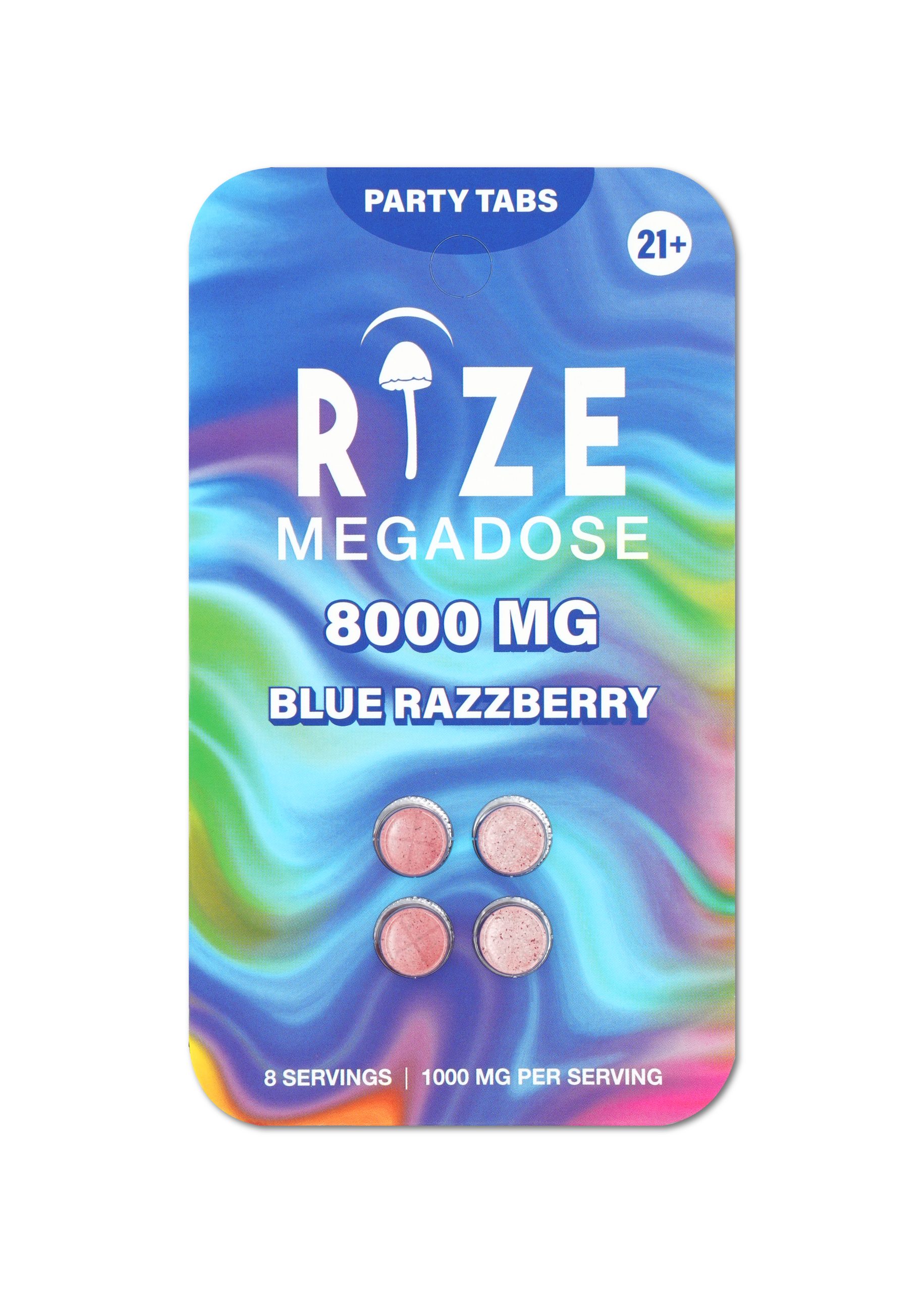 4pc 8000mg Blue Razz Party Tabs