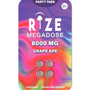 4pc 8000mg Grape Ape Party Tabs